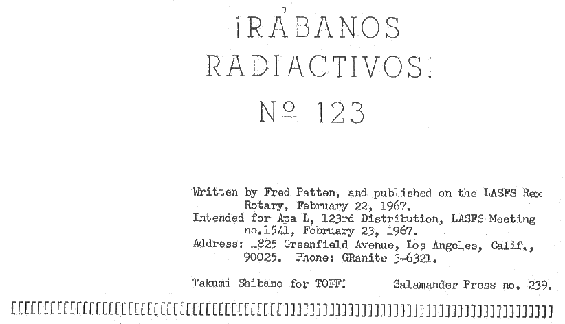 Rabanos Radiactivos 123
