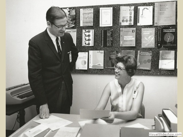 Fred at Electrical Optical Systems, Inc in 1969.