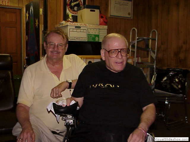 Fred with Jerry Pournelle at the LASFS.