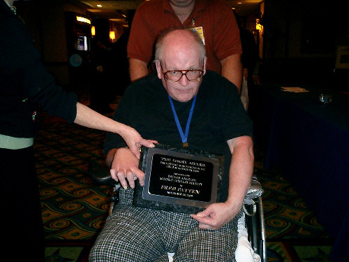 Fred with award plaque